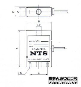 日本NTS  LRK-500N稱重傳感器的產(chǎn)品尺寸